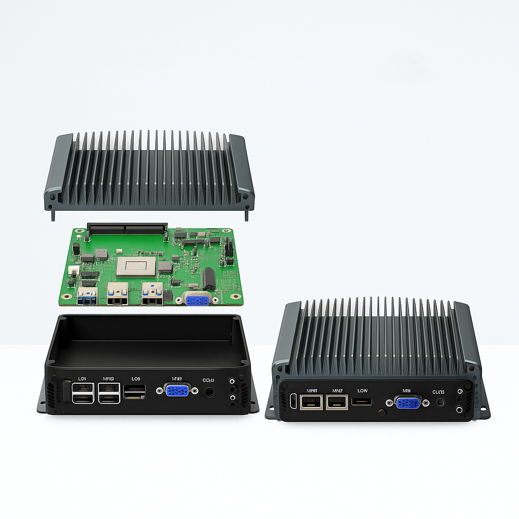 Internal heat dissipation structure and passive cooling heatsink of industrial computer